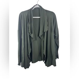 Angel Rox Olive Green Women's cozy bamboo jacket